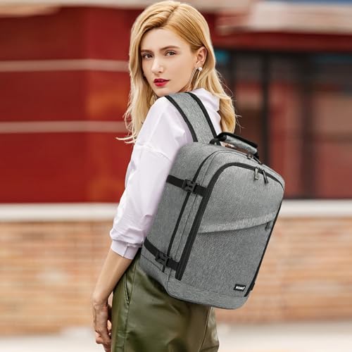 Kono Travel Backpack Airline Approved Under Seat Personal Item Bag - color: Grey, size: Small