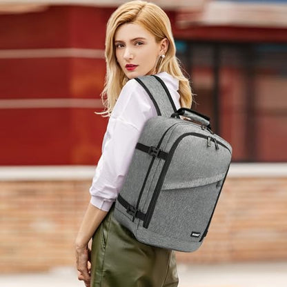 Kono Travel Backpack Airline Approved Under Seat Personal Item Bag - color: Grey, size: Small