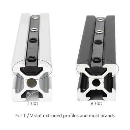 10Pcs 2020 Aluminum Extrusion Hardware Accessories Straight Bracket - style: 10Pcs Straight Bracket with Screw
