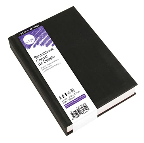 Daler-Rowney Simply... Sketchbook, Soft White, 110 Sheet, 4x6 inch - size: 4-x-6-Inch