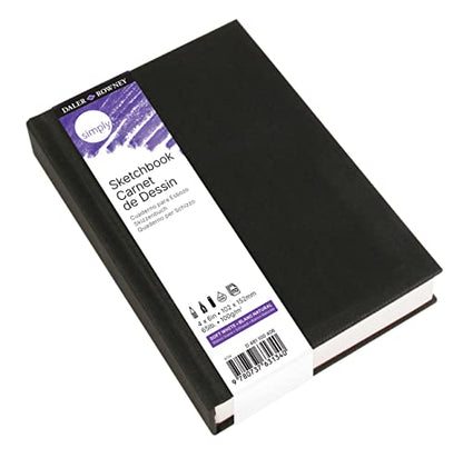 Daler-Rowney Simply... Sketchbook, Soft White, 110 Sheet, 4x6 inch - size: 4-x-6-Inch