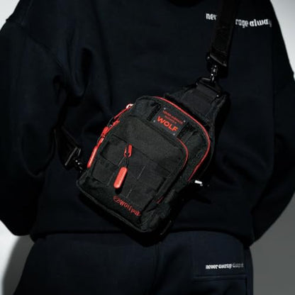 WOLFpak 4L Mini Tactical Sling Bag Crossbody - color: 4l Mini Tactical Sling Bag Red Wolf
