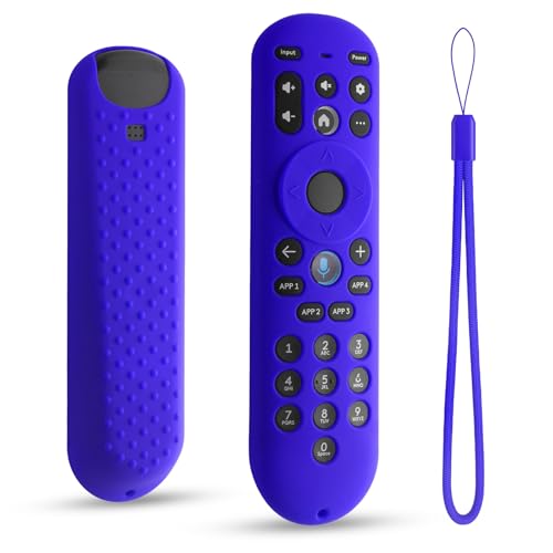Silicone Cover for Xumo TV Remote Control RC3401/PR1,Anti Slip Sleeve Case for Pioneer Xfinity Spectrum Element Remote with Lanyard(Blue) - color: Blue