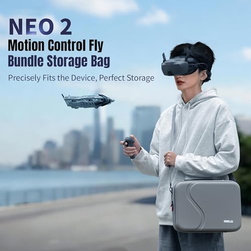 Carrying Bag for DJI NEO 2, Multi-functional Storage Bag, Portable Everything-in-One Pack, Hard Shell Protective Travel Case with Shoulder Strap,