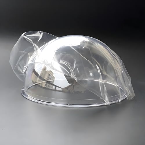 4.2 Inch Clear Dome Cover Transparent Hemisphere Camera Lens Protective Cover, Polycarbonate Plastic Glass Security CCTV Camera Case, Dome Outer Diameter 107mm