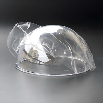 4.2 Inch Clear Dome Cover Transparent Hemisphere Camera Lens Protective Cover, Polycarbonate Plastic Glass Security CCTV Camera Case, Dome Outer Diameter 107mm