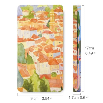 qianshan 40Pcs Empty Half Pans Watercolor Tin Palette with Magnetic Stripe - color: City