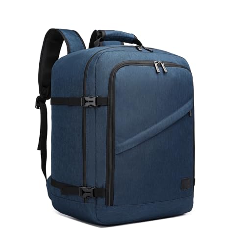 Kono Travel Backpack Airline Approved Overhead Bin Personal Item Bag - color: Navy, size: Medium