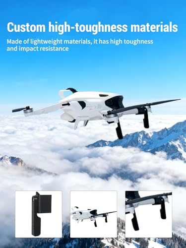 2-Pack Drone Landing Gear for Insta360 Antigravity A1, Lightweight Extension Legs Anti-Scratch Protector Bracket, Shockproof Plastic for Antigravity A1 Accessories (Black)