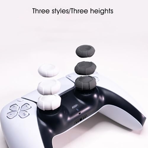 PERFECTSIGHT Thumb Grip Caps for PS5 PS4 Xbox Series X/S Xbox One Switch PRO Controller Steam Deck 6 PCS Soft Rubber 3D Thumbsticks Button Joystick Cover Set, Pink+Blue - color: Pink+Blue 6 PCS