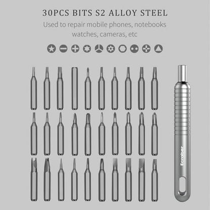 31-in-1 Mini Precision Screwdriver Sets, Portable Magnetic Mini Repair Tool Kit for Phone, Computer, Watch, Laptop, Macbook, Ring Doorbell, Eyeglass, Electronic, Aluminium Alloy Screw Driver