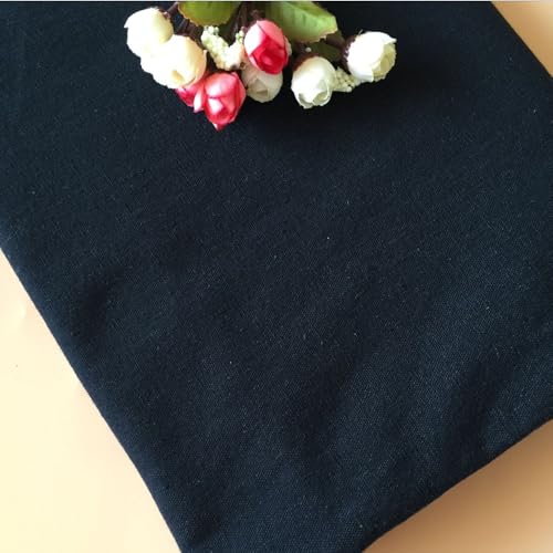 Linen Fabric by The Yard - 3 Yard 62 Inch Wide Black - color: Black, size: 3 YARDS