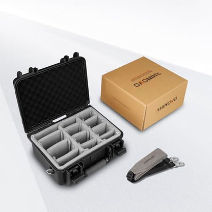 IP67 Waterproof Hard Case 11 Inch with Padded Dividers or Pick and Pluck Foam Interior, Protective Carrying Case for Smaller Mirrorless Cameras, Drones and Electronics