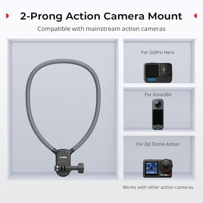 SMALLRIG Magnetic Phone Holder Action Camera Neck Mount with Chest Strap - style: for Phone & Action Camera