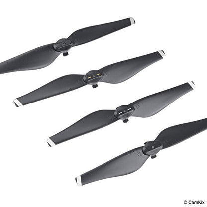 CamKix Propellers Replacement for DJI Mavic Air - 4 or 8 Blades (Black) - color: 4 Blades - 1 Set (Black)
