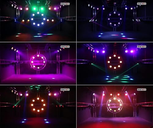 SHEHDS LED Stage Par Lights LED 18X18W DJ Stage Lights 6 Pack - size: 6 Pack
