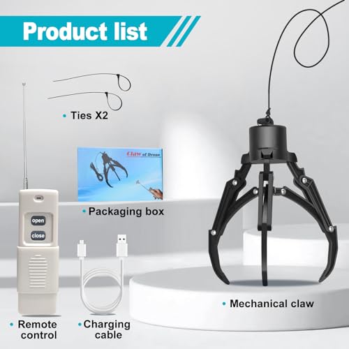 Drone Airdrop System - Remote Control Payload Release Device with Mechanical Claw, Universally Compatible with d Mini 4/Mini 3/Mini 2/Air 3/Air 2S/Mavic Series Drones - color: brown Mechanical Claw