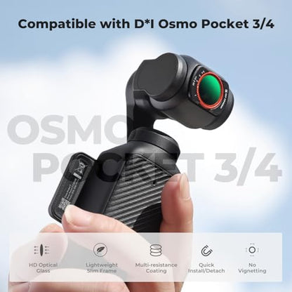 K&F CONCEPT Magnetic VND2-32 Filter Compatible with DJI Osmo Pocket 4/3 - style: ND2-32