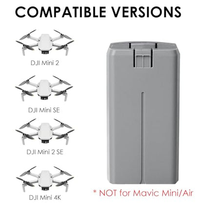 Mini 4K Battery, 2400mAh 7.7V Intelligent Flight Replcement Battery, Compatible with DJI Mini 4K/2/SE/2 SE - size: 1 Pack