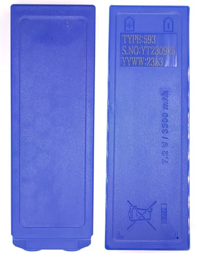 (5-Pack Model 593 NiMH 7.2V 3300 mAh Battery Compatible with SCANRECO 593 16131 17162 Battery Cassette for Maxi/Mini Remote