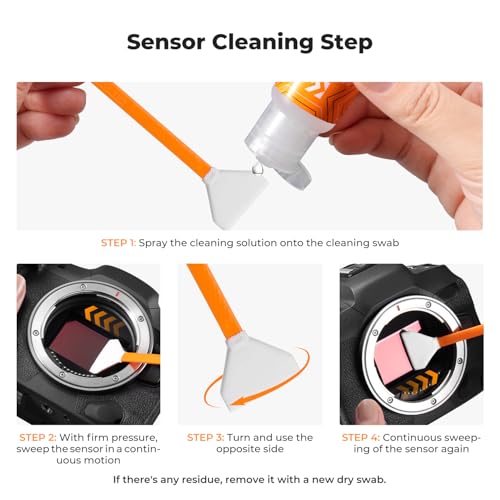 K&F CONCEPT 25 in 1 Camera Cleaning Kit, Full Frame Lens and Sensor Cleaner - size: 24mm