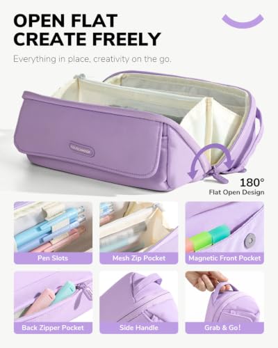 Four Candies 36PCS Mechanical Pencil Set with 624 Refills (Light Purple) - color: Light Purple