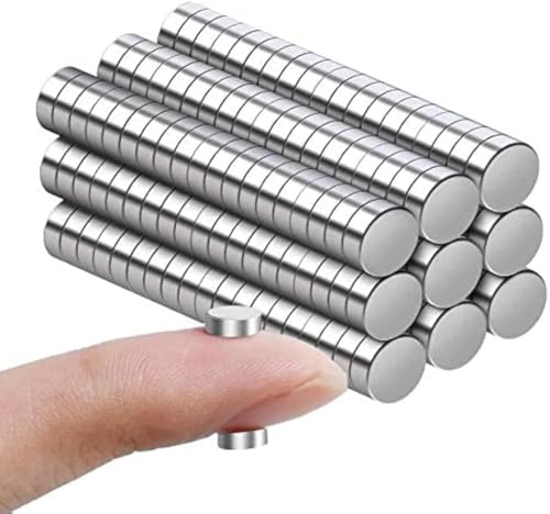 rhinocats 150Pcs Small Round Magnets，6x2mm Mini Magnets for 3D Printing,Office, DIY,Fridge, Crafts and Science - size: 6x2mm 150Packs