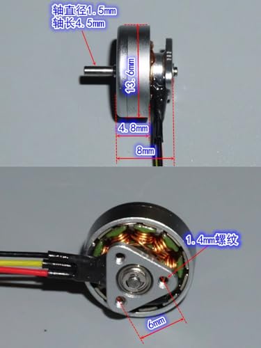 4Pcs 1103 Brushless Drone Motor 15000KV 1S-2S 3.7V 7.4V High Speed Engine for RC Aircraft Airplane Model