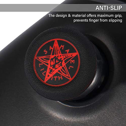 Playrealm FPS Thumbstick Extender & Printing Rubber Silicone Grip Cover 2 Sets for Xbox Series X/S & Xbox One Controller(Demon Circle) - color: 13