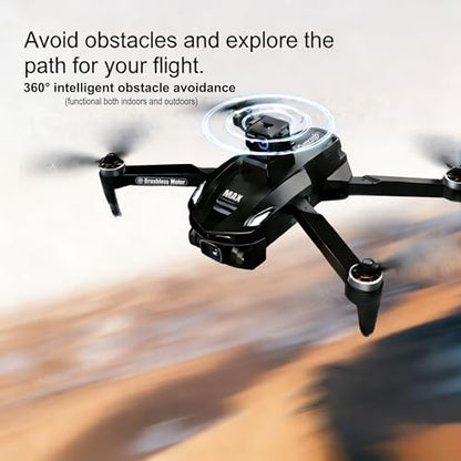 V168MAX Drones with Camera for Adults 4k, Black (3 Batteries)