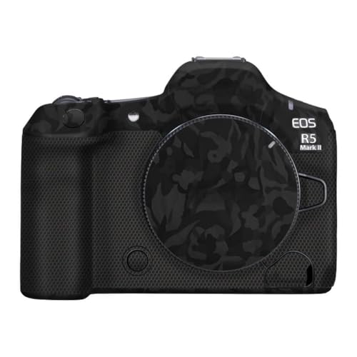Camera Skin Wrap R5II Anti-Scratch Sticker Coat Vinly Protective Film Body Protector Decals Cover for Canon EOS R5 Mark II R5 II (Shadow Camo Black) - color: Shadow Camo Black