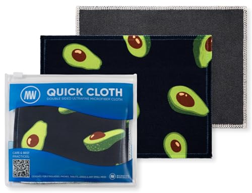 Microfiber Wholesale Quick Cloth Glasses Cleaning Cloths 5x7 Avocado 2-Pack - color: Avocado, size: 5"x7"