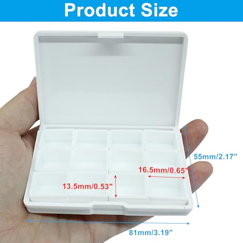 Piutouyar Portable Paint Palette Box for Watercolor, 24 Wells