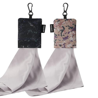 SEIBER Microfiber Eyeglass Cleaning Cloth with Neoprene Pouch,2PCS, Camomix - color: Camo Mix-(2pack)