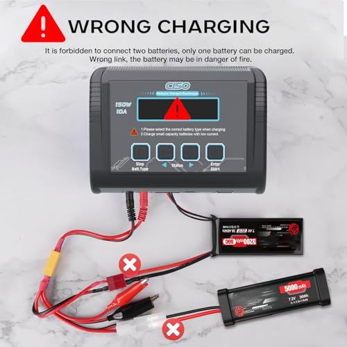LiPo Battery Charger, 150W 10A Balance Fast Charger for RC Car Drone