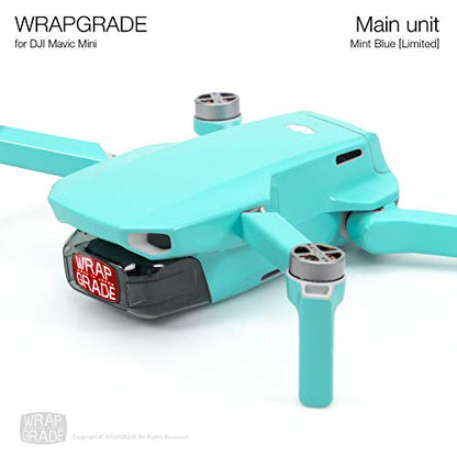 Wrapgrade Skin Compatible with DJI Mavic Mini (Mint Blue) - color: MINT BLUE