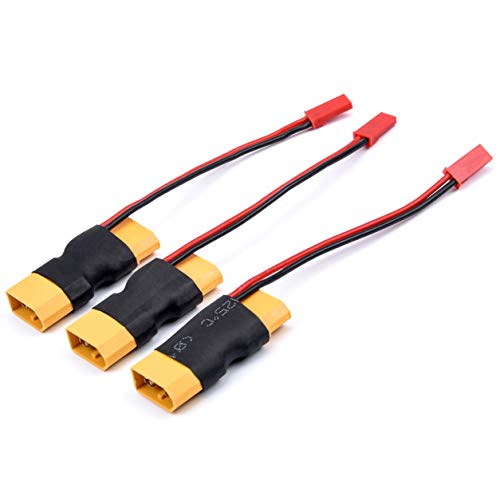XT60 Male to Female Connectors with JST Female in-line Lipo Battery Connector Adapter for RC Multicopter Quadcopter