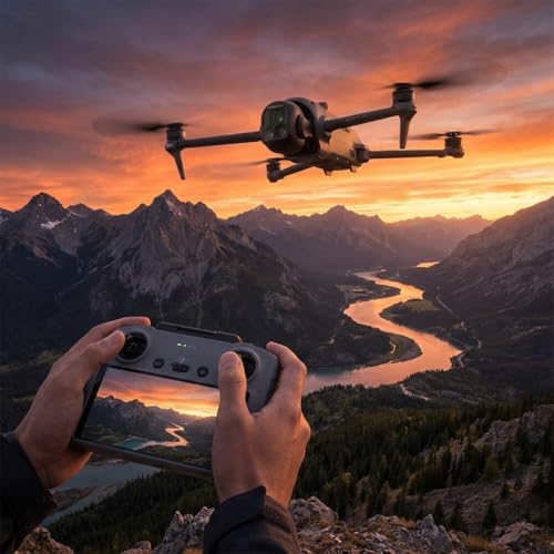 DJI Mavic 4 Pro Drone Creator Combo 512GB, Triple Camera System, 6K HDR Video, RC Pro 2 Controller, 51 Min Flight + 64GB Memory Card + Landing Pad + More (14pc Bundle) - style: Mavic 4 Pro Creator Combo