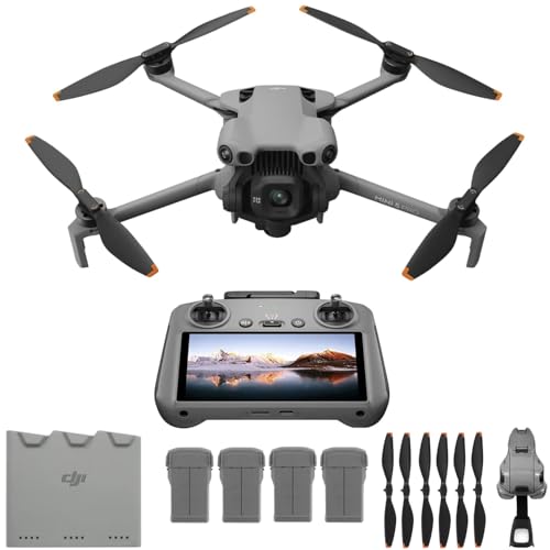 DJI Mini 5 Pro + Fly More Combo with DJI RC 2, Drone with Camera, 1" CMOS, 4K Drone for Beginners, Obstacle Sensing, ActiveTrack 360, 225 Gimbal Rotation, 4 Batteries