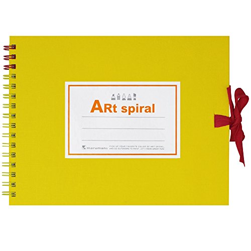 ART SPIRAL F0 Sketchbook, Yellow - color: Yellow