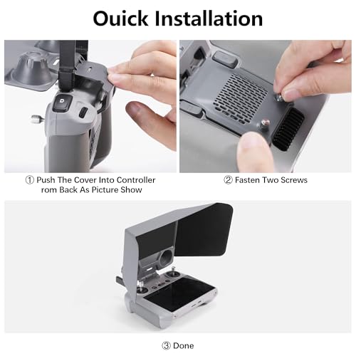 FPVtosky RC 2 Controller Sun Hood Cover for DJI Mini 4 Pro, DJI RC 2 Joysticks Protector for DJI Ari 3 Accessories, Dji Mini 4 Pro Drone Controller Screen Protection, DJI Mini 4 Pro Accessories - style: Standard