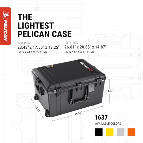 Pelican Air 1637 Case With Foam - Black