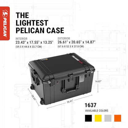 Pelican Air 1637 Case With Foam - Black