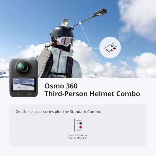 DJI Osmo 360 Third-Person Helmet Combo, 360 Action Camera - style: DJI Osmo 360 Third-Person Helmet Combo