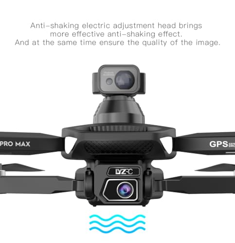 GPS Drone with 4K HD Camera for Adults, 360° Obstacle Avoidance Drone, Gesture Control, Brushless Motor, GPS Auto Return, Optical Flow Positioning, Headless Mode, One Key Takeoff/Landing, Under 249g RC Quadcopter Foldable Remote Control Drones Cool Birthd
