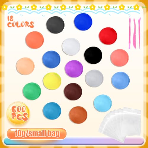 Poen 360 Pcs Air Dry Clay 24 Colors with Tools, Modeling Clay for Kids
