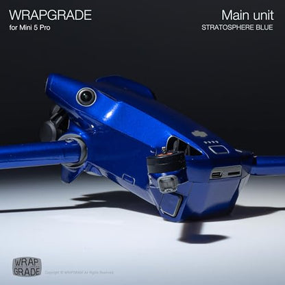 WRAPGRADE Skin Stickers Compatible with DJI Mini 5 Pro (Stratosphere Blue) - color: Stratosphere Blue