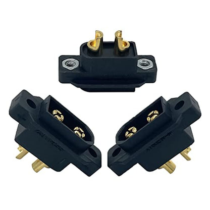 Amass 10PCS XT60EW-M Mountable XT60E Male Plug Connector for RC Drone Aircraft FPV Racing Drone(with scews