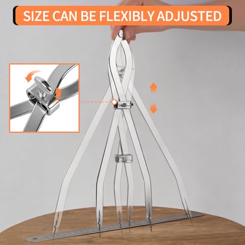 Radius Divider Tool 12 Inch, Fast Adjusting Scriber for Sheet Metal Fabrication & Layout Work, Resharpenable Replaceable Points, Metalworking Woodworking Insulation Tool, Draws Circles Up to 32 Inches - size: 12in-1PC