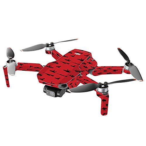 Mighty Skins Compatible with DJI Mini 2 Portable Drone - Guns Protective, Durable, and Unique Vinyl Decal wrap Cover Easy to Apply, Remove, and Change Styles Made in The USA - color: Guns